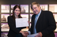 Maria Felice receives finalist certificate